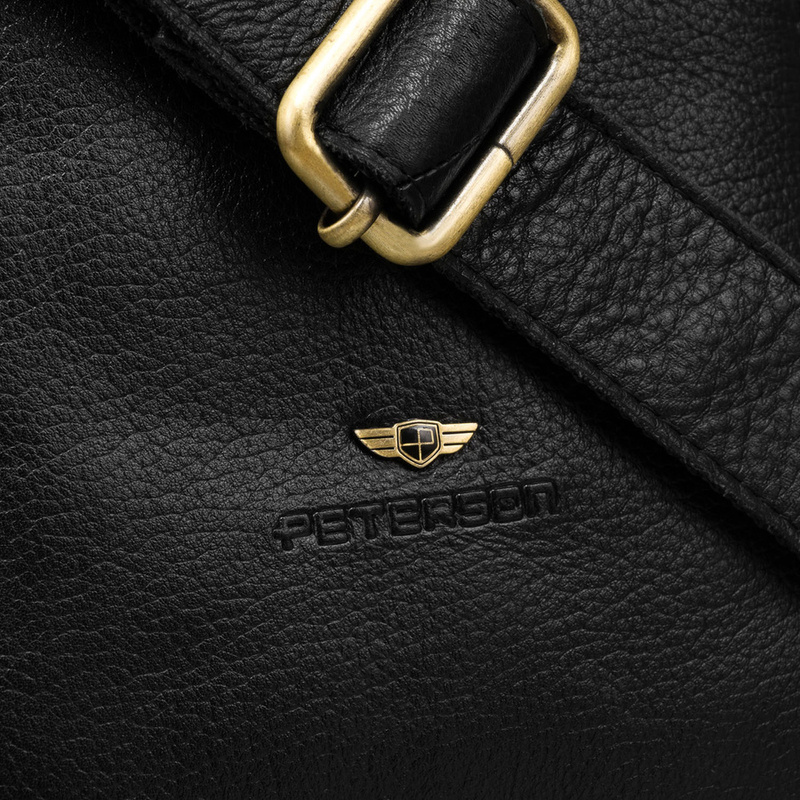 Saszetka męska z naturalnej skóry Peterson PTN 250586-NDM