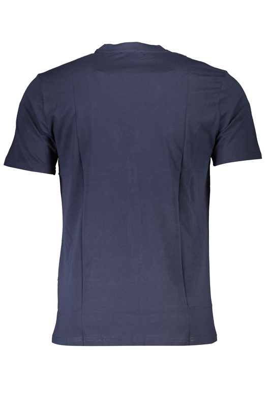 NIEBIESKI T-SHIRT MĘSKI Z KRÓTKIM RĘKAWEM KLASY CAVALLI