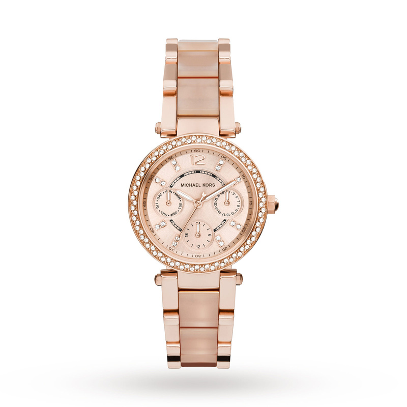 Zegarek MICHAEL KORS MK6110. Kwarcowy, Kolor różowy. Kobieta.
