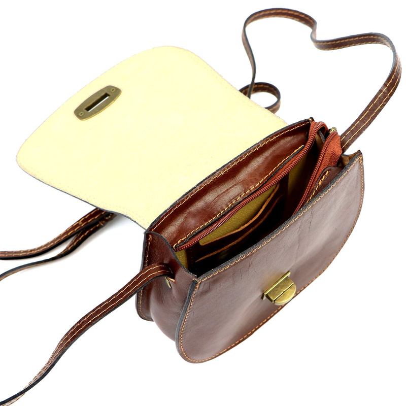 Gregorio Klasyczna damska listonoszka skóra naturalna torebka na ramię