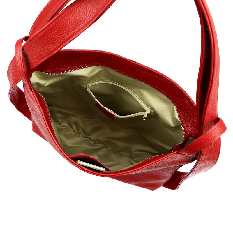 Vera Pelle shopperbag damska skóra naturalna torebka na ramię duża