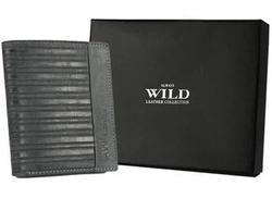 Duży Skórzany męski portfel od Always Wild z RFID
