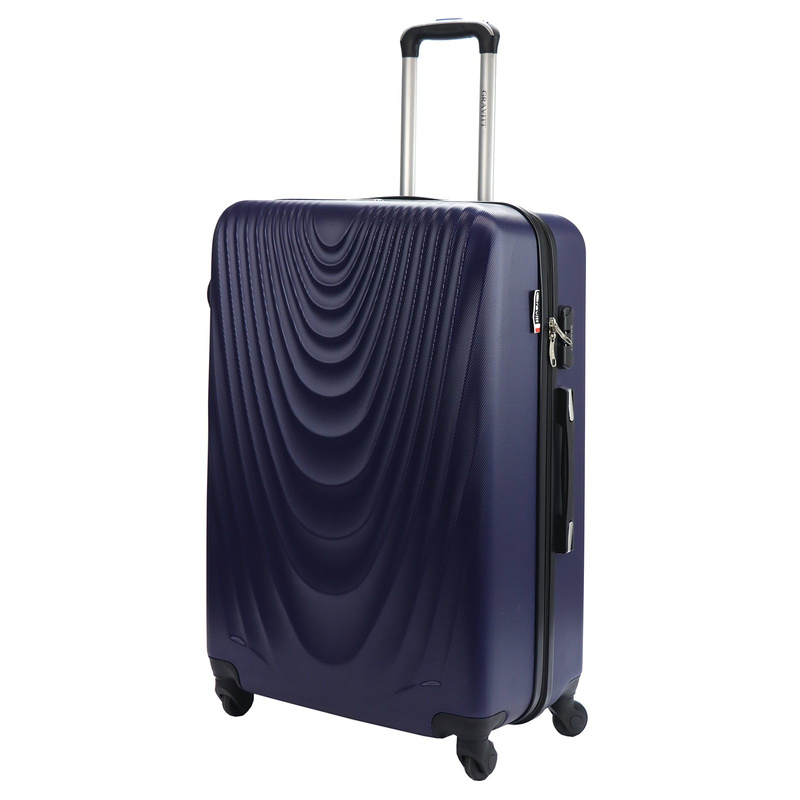 Gravitt Mocna podróżna walizka na kółkach tworzywo ABS z zamkiem