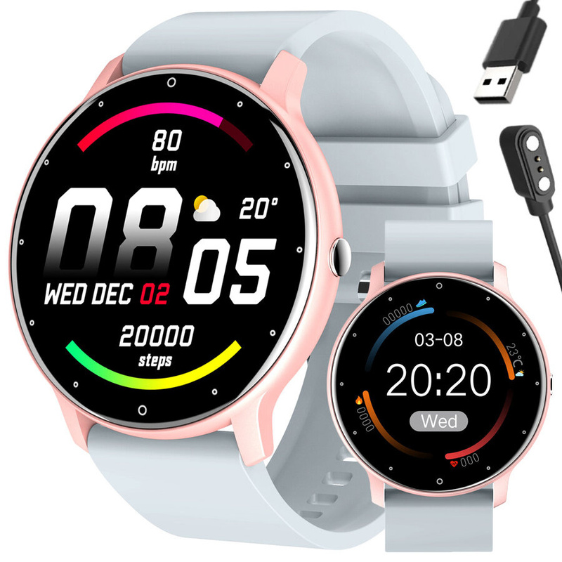 SMARTWATCH UNISEX GRAVITY GT1-10 - PULSOMETR, WŁASNE TARCZE (sg015j)