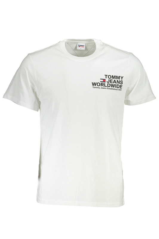 BIAŁY T-SHIRT MĘSKI Z KRÓTKIM RĘKAWEM TOMMY HILFIGER