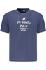 Koszulka męska z krótkim rękawem US GRAND w kolorze niebieskim