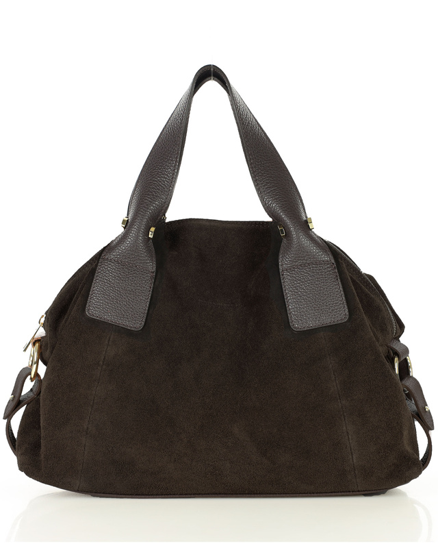 Torebka damska worek hobo bag skóra naturalna - MARCO MAZZINI czarna