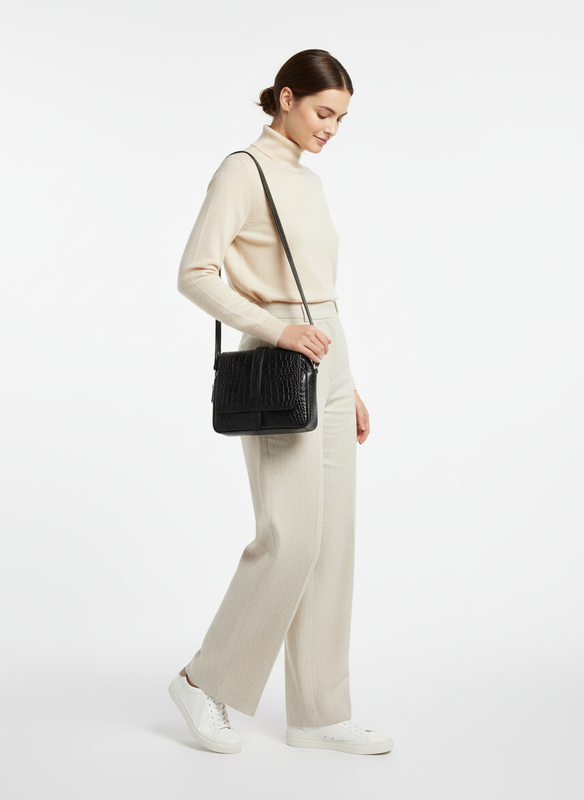 Stylowa torebka skórzana Canaletto z wzorem krokodyla – ponadczasowa elegancja i funkcjonalność TD690