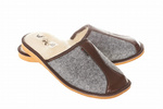Wójciak Podhale męskie kapcie domowe zabudowane filc wewnętrz wełna
