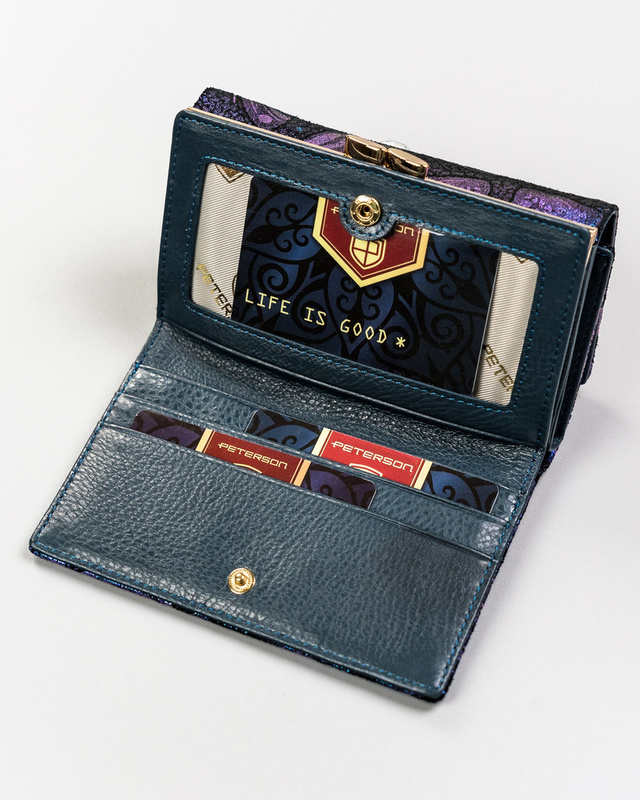 Skórzany damski portfel Peterson PTN 42108-ONBF