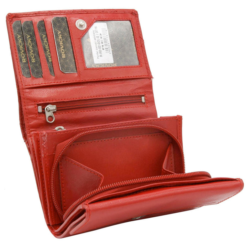 Skórzany damski portfel Rovicky R-RD-02-GCL-Q