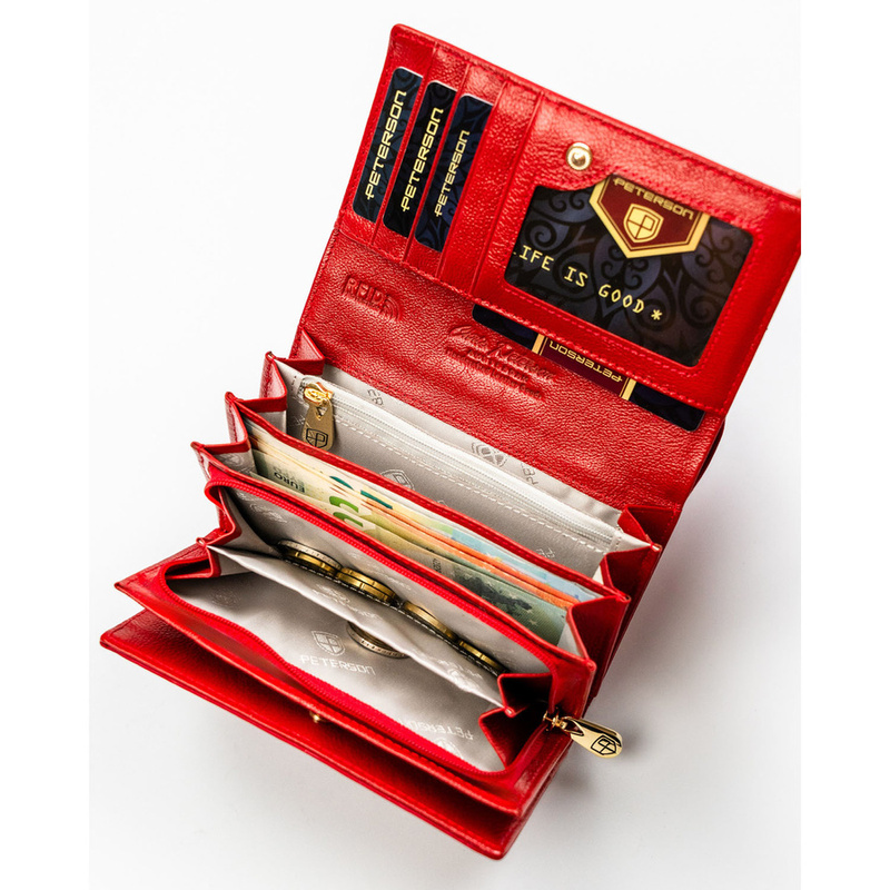 Skórzany damski portfel Peterson PTN PS112-MLF