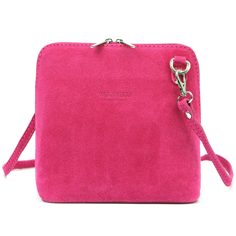 Barberinis Zamszowa skórzana mała damska listonoszka z organizerem na ramię