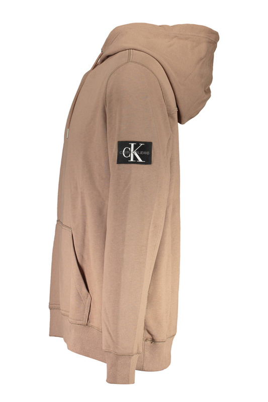 BLUZA CALVIN KLEIN BEZ ZAMKA MĘSKA BRĄZOWA