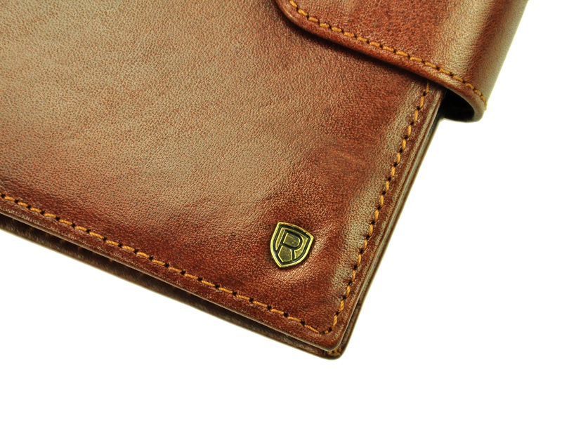 Skórzany męski portfel Rovicky N4L-RVT RFID