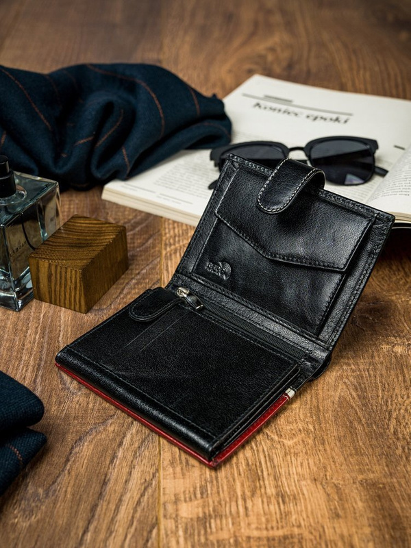 Portfel Skórzany Męski Elegancki RFID Skóra Naturalna Rovicky Duży
