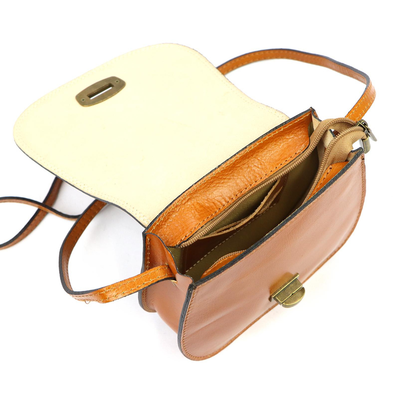 Klasyczna damska listonoszka skórzana Gregorio