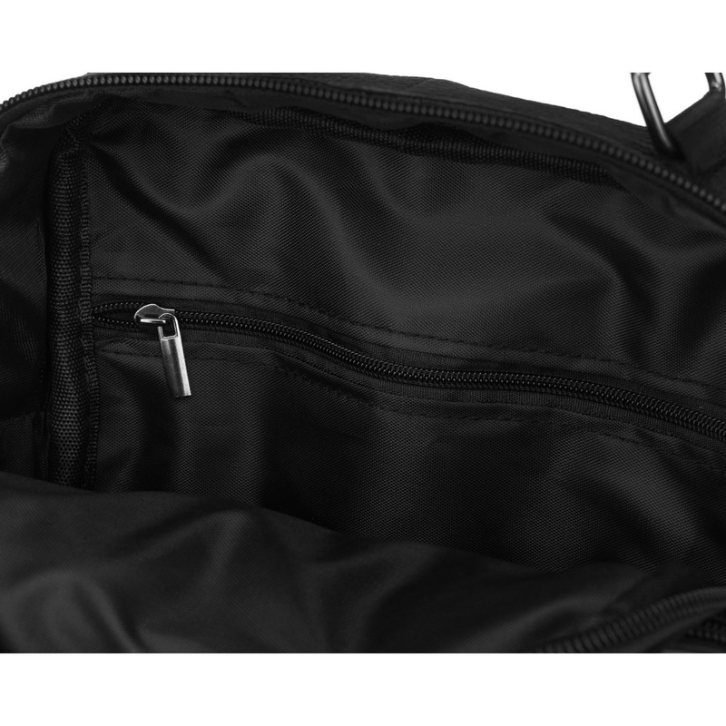 Listonoszka męska wykonana ze skóry naturalnej w czarnym kolorze, jednokomorowa - Rovicky