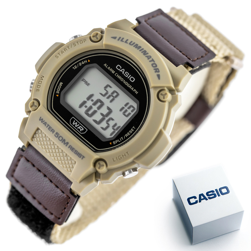 ZEGAREK MĘSKI CASIO W-219HB-5A + BOX