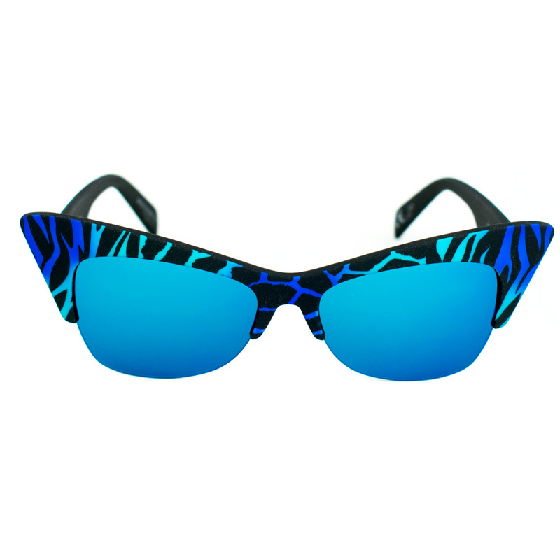 Okulary ITALIA INDEPENDENT 0908-ZEF-022. Okulary przeciwsłoneczne, Kolor niebieski. Kobieta.