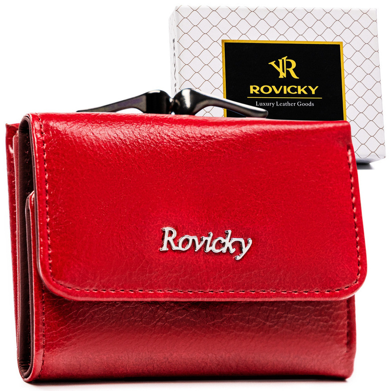 Mała elegancka damska portmonetka Rovicky z RFID