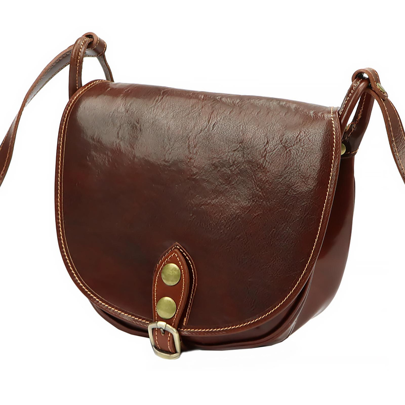 Florence damska listonoszka skóra naturalna torebka na ramię klapa magnes