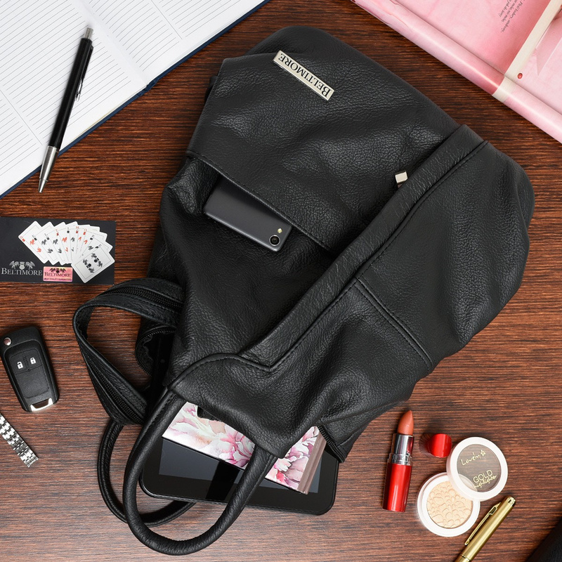 Plecak Damski Skórzany Trójkąt Pojemny Beltimore Q60