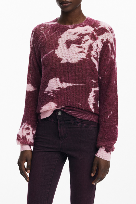 Różowy sweter damski Desigual
