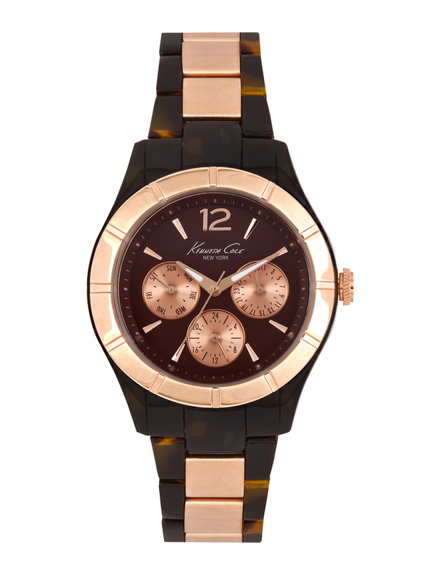 Zegarek KENNETH COLE IKC0003. Kwarcowy, Kolor brązowy. Kobieta.