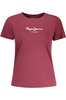 Koszulka damska Pepe Jeans z kr�tkim r�kawem, czerwona
