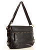 MARCO MAZZINI Skórzana torebka listonoszka z kieszeniami safari handmade bag czarna