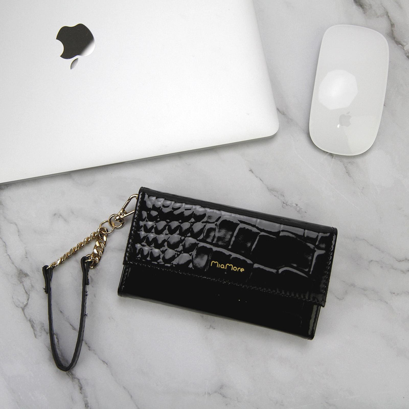 MiaMore case skóra naturalna IPHONE 12 etui na telefon skóra krokodyla