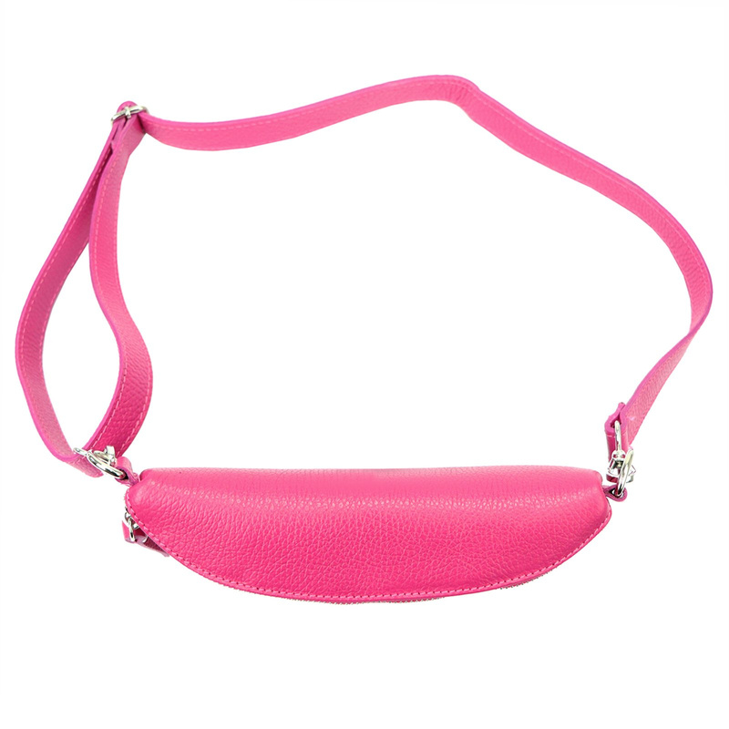 MiaMore damska saszetka nerka skóra naturalna przez ramię z kieszenią