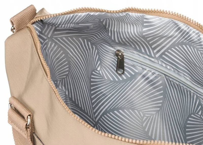 Duży shopper damski z tkaniny nylonowej - Peterson