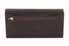 Skórzany portfel damski - Barberini's - Brązowy ciemny