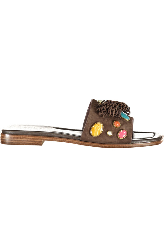 Brązowe kapcie damskie Twinset