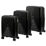 Pierre Cardin Zestaw Walizek Podróżnych 3w1 ABS Na Kółkach Zamek Szyfrowy