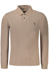 TIMBERLAND M�SKA KOSZULKA POLO Z D�UGIM R�KAWEM, BR�ZOWA