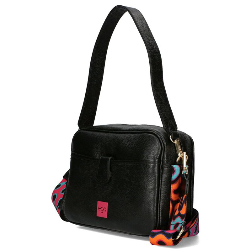 EGO listonoszka damska skóra naturalna torebka przez ramię z kieszeniami