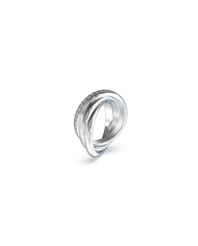 Biżuteria GUESS JUR04067JWRH. Pierścionek, Kolor szary. Kobieta.