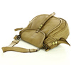 Marco Mazzini Torebka classic saddle bag ze skóry naturalnej na ramie beż taupe