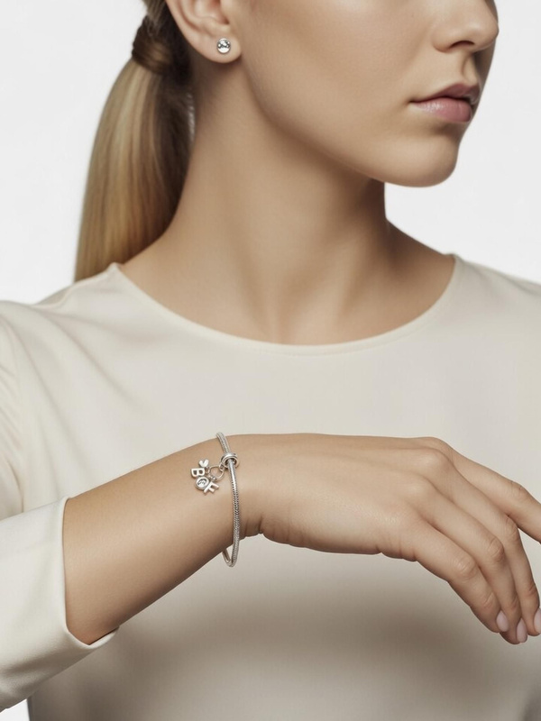Damski charms Pandora 788165NCC – srebrny i różowe złoto