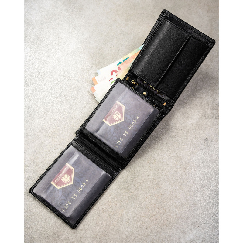 Skórzany męski portfel Peterson PTN N992-BUF