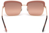 Okulary WEB EYEWEAR WE0219-72Z. Okulary przeciwsłoneczne, Kolor złoty. Kobieta.