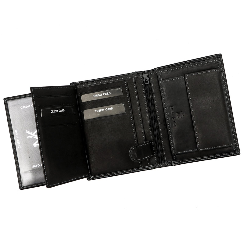 Skórzany męski portfel Money Kepper CDD 5601 WILD WEST