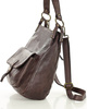 Torebka worek skóra naturalna hobo bag - MARCO MAZZINI brąz
