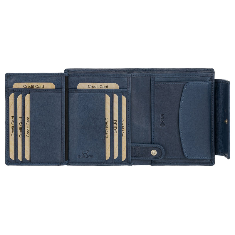 EL FORREST damska portmonetka skóra naturalna zgrabny pojemny portfel