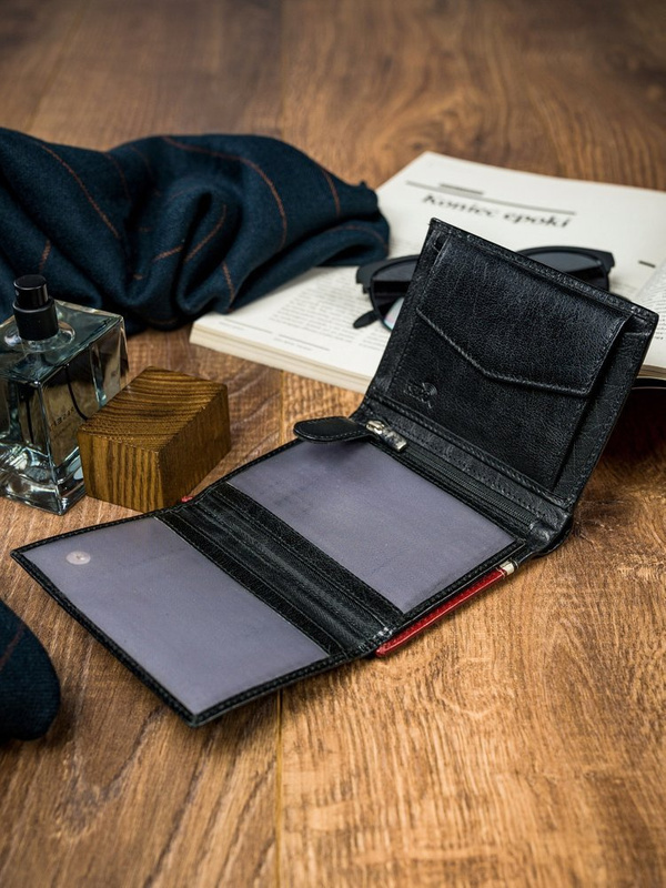 Portfel Skórzany Męski Elegancki RFID Skóra Naturalna Rovicky Duży