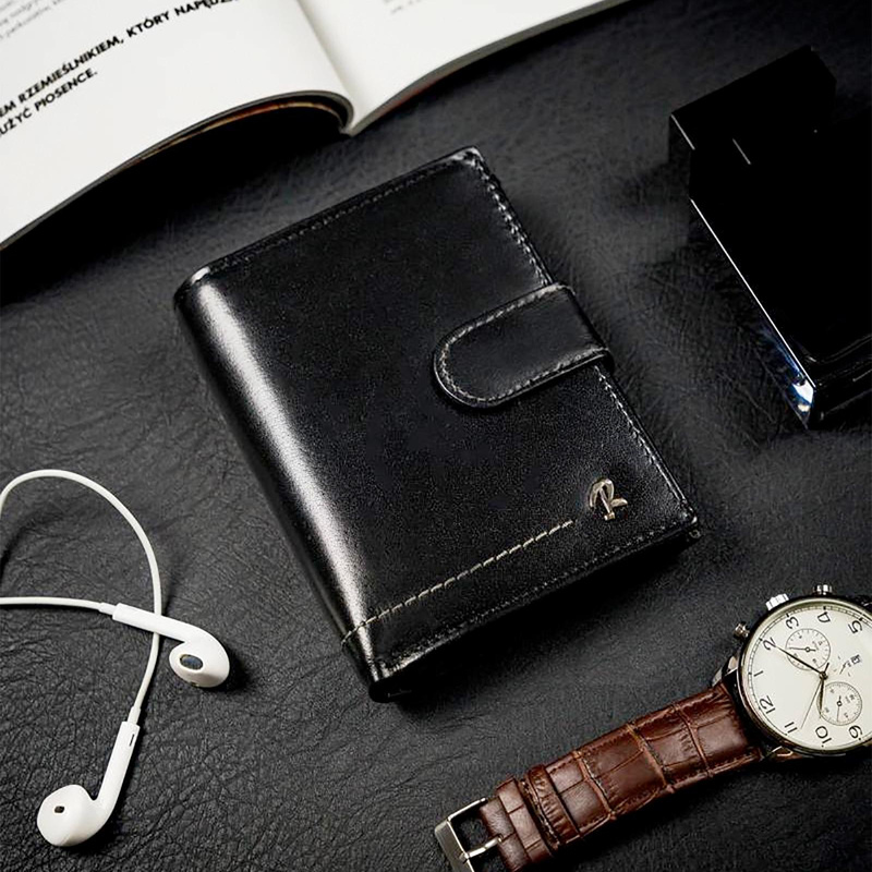 Skórzany męski portfel Rovicky N4-RVT RFID