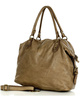 Torba biznesowa bowling retro bag skórzana - MARCO MAZZINI beżowa taupe